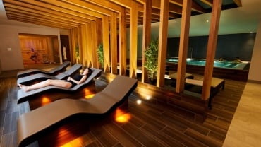 Indoor heated spa beds at a david lloyd club