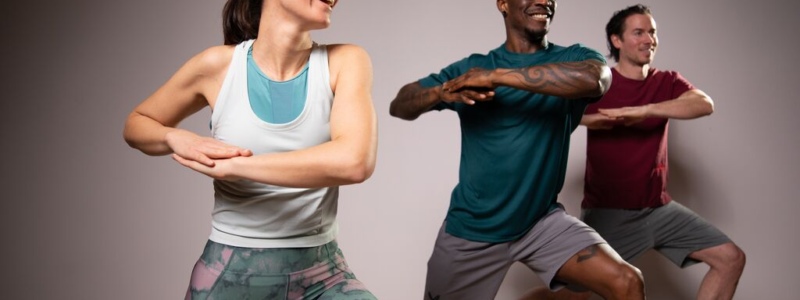 A group of people doing yoga