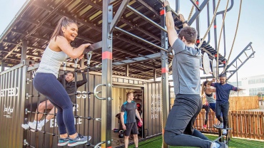 Image of people using the Battlebox facility at David Lloyd Acton Park