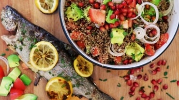 bbq-trout-quinoa-salad-recipe