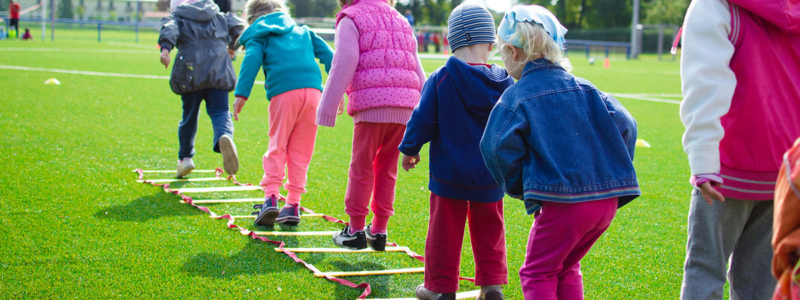 children-exercising