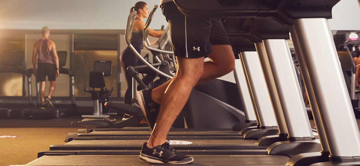 Image of members using treadmills at David Lloyd