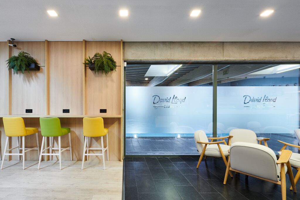 Zona de teletrabajo en David Lloyd Zaragoza