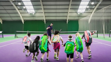 Children at a David Lloyd Clubs Tennis Stars session.